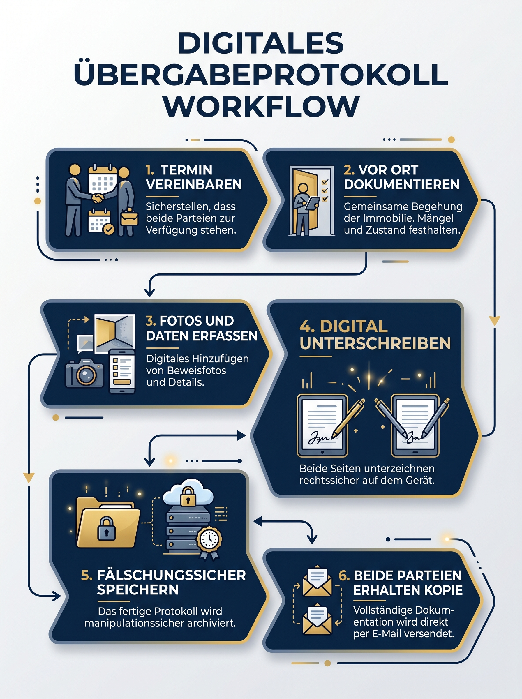Digitales Übergabeprotokoll Workflow